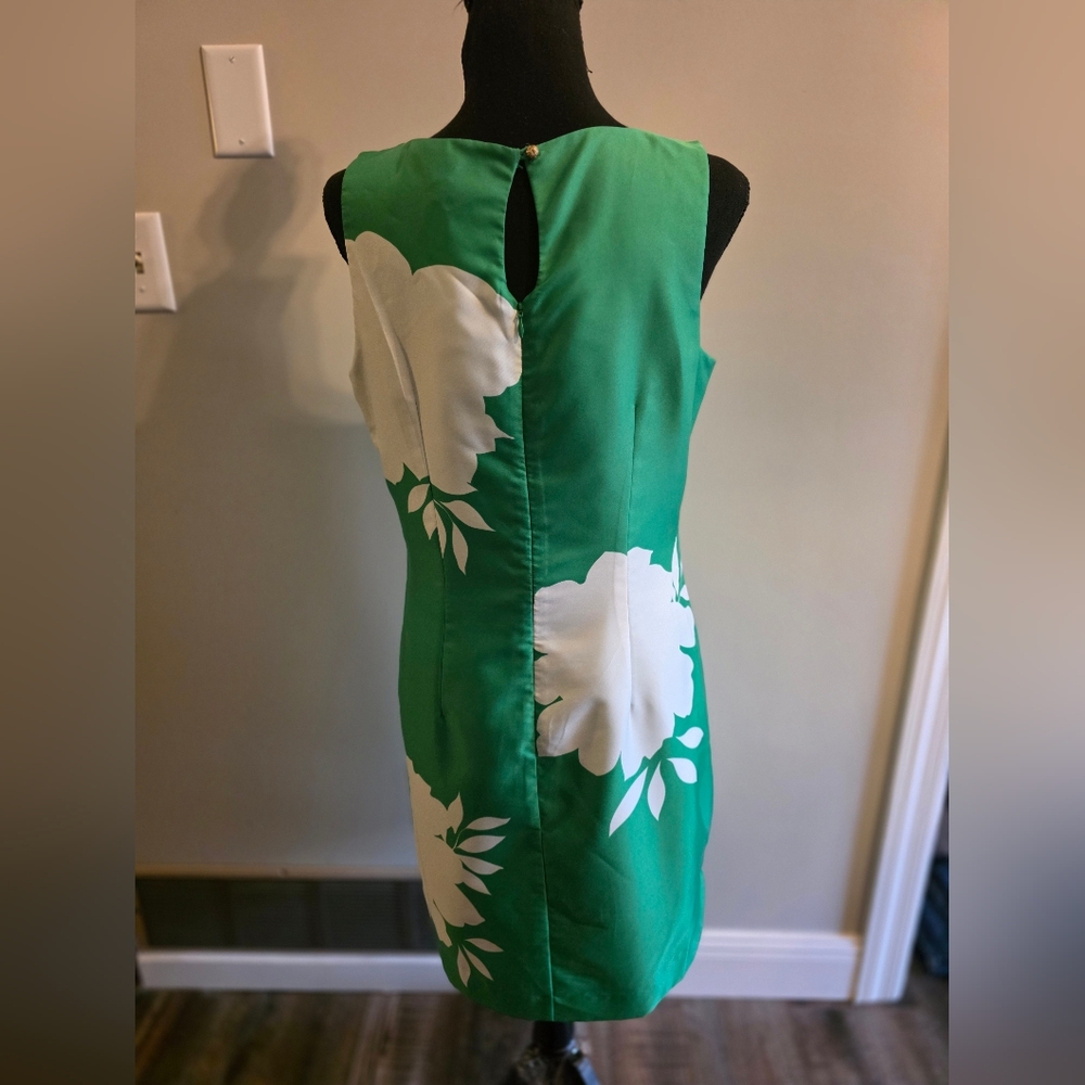 Banana Republic Green and White Floral Dress - Picture 3 of 4